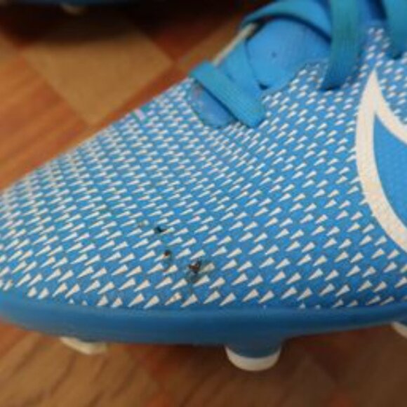 Men's Nike Cleat Soccer or Football Sport Shoes Just Do It Blue White Size 9 - Picture 7 of 11